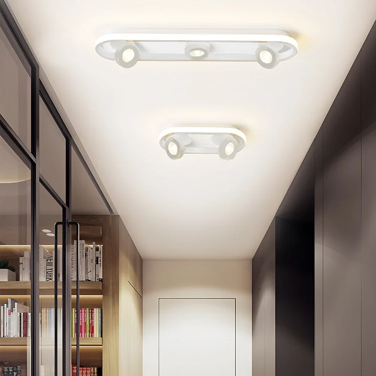 Rounded Rectangular LED Adjustable Spotlight Modern Ceiling Lights - Appledas