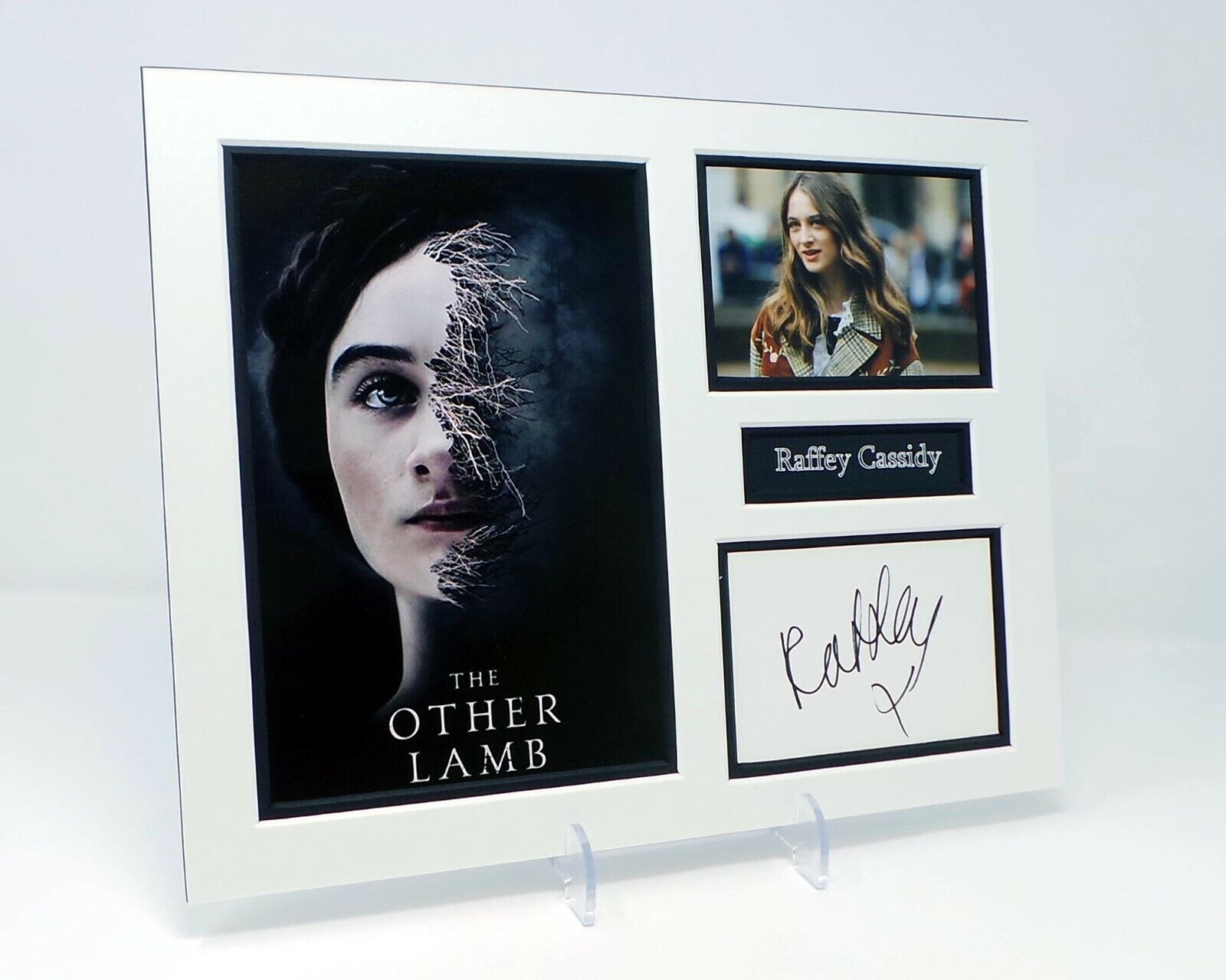 Raffey CASSIDY Signed Mounted Photo Poster painting Display AFTAL Plays Selah in The Other Lamb