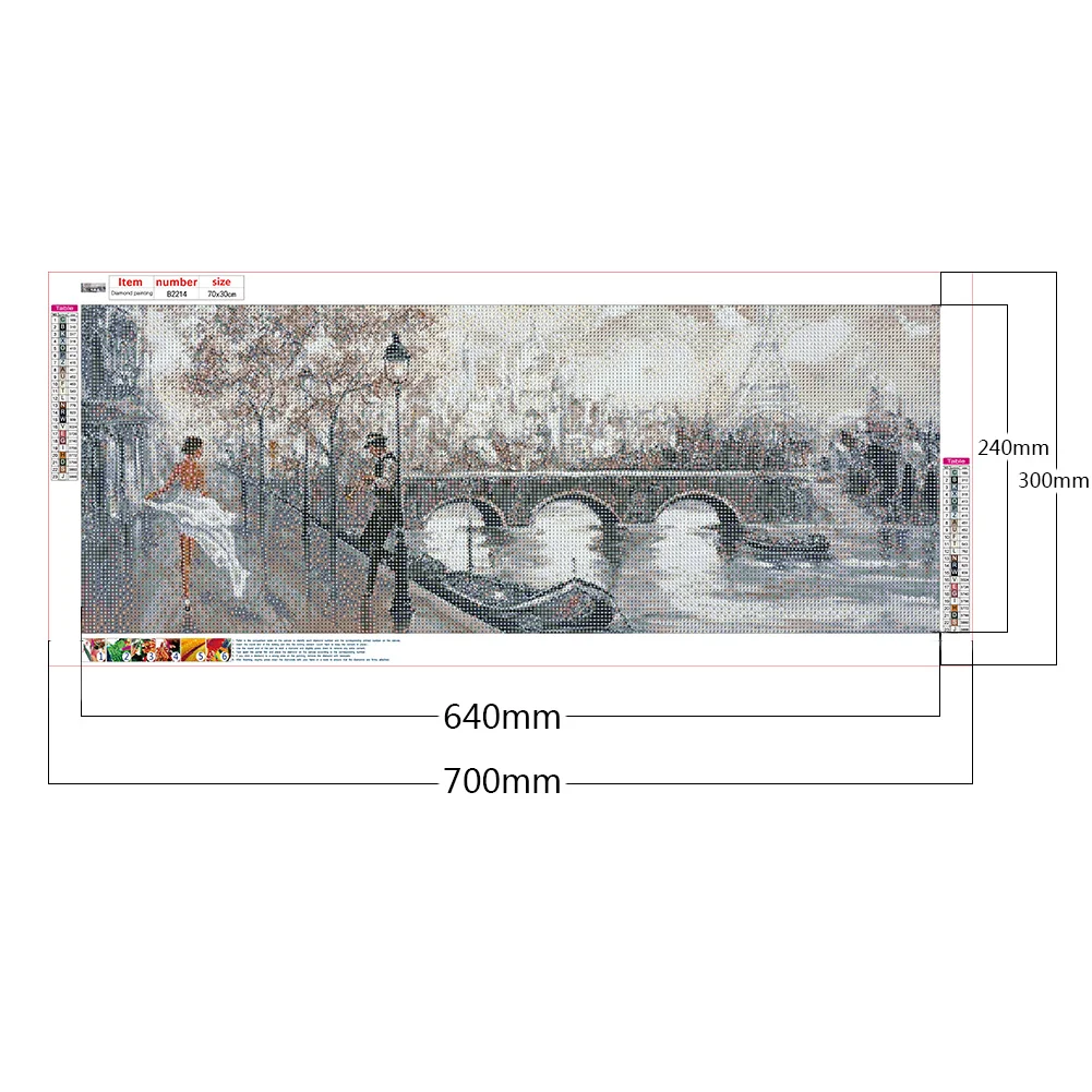 Diamond Painting - Full Round Drill - Street View(70*30cm)