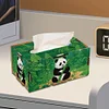 Panda 5d bricolage diamant peinture &agrave; la main porte-mouchoirs en bois bo&icirc;te &agrave; mouchoirs artisanat