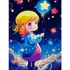 Girl-11CT Stamped Cross Stitch 40*56cm/15.75*22.05in