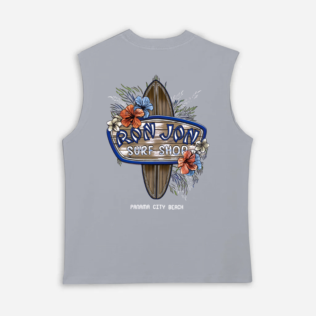 Men's Vintage Surf Floral Tank Top / TECHWEAR CLUB / Techwear