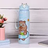 700ml Capybara Cute Water Cup with Straw & Handle Travel Water Bottle for Sports