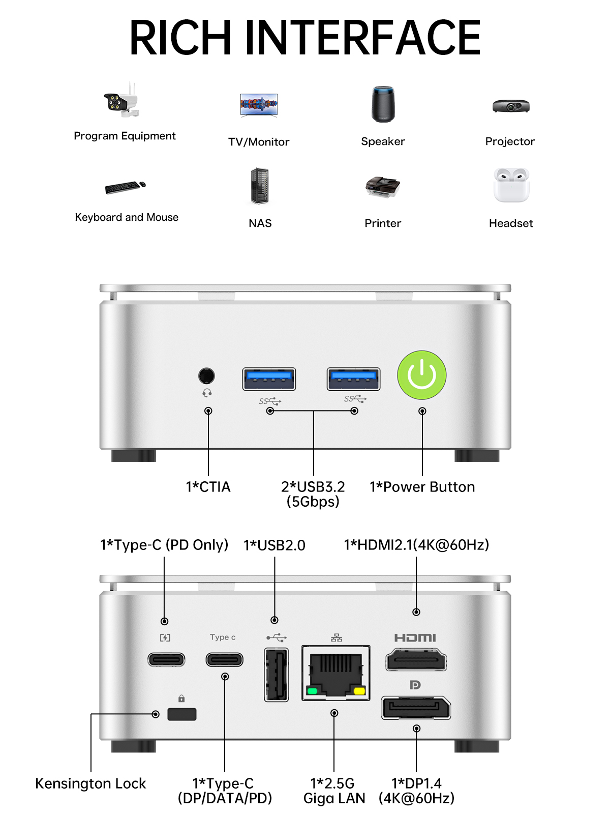 GMKtec G10 AMD Ryzen 5 3500U Mini PC