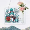 Acryl Schneemann Wandröhre Vase - 5d DIY Handwerk Anhänger