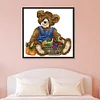 Teddy Bear-14CT Stamped Cross Stitch Kit(21*21cm)