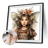 【Clearance Sale】Flowers Butterfly Girl-Paint by Numbers Acrylic Paintingg 40*40CM(Watercolor)