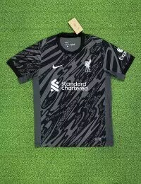24/25 Liverpool Goalkeeper Black Football Shirt Thai Quality