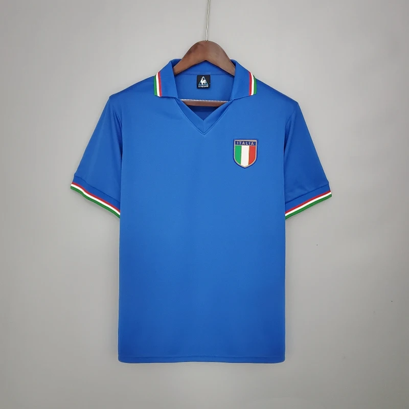 Retro 1982 Italy Soccer Jersey Home