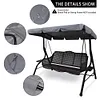 Outdoor Patio Swing Chair Canopy Replacement Waterproof Swing Canopy Top Cover