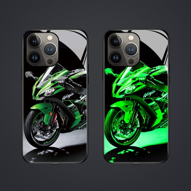 7 Colors Led Motorbikes Phone Case 