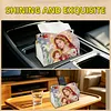 Diamond Art Painting Tissue Box Cover Wear Resist Decorative Paper Napkin Dispenser Multifunction Rhinestone PU Tissue Holder Kit for Adults Home Office Gift (Soft Glow Mother)
