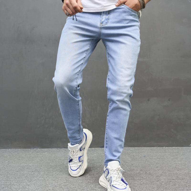 Men's Fashion Distressed Tight Cotton Jeans