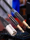 Professional Male 3pin XLR To Dual 6.35mm Male TS Mono Plug Cable Accessories