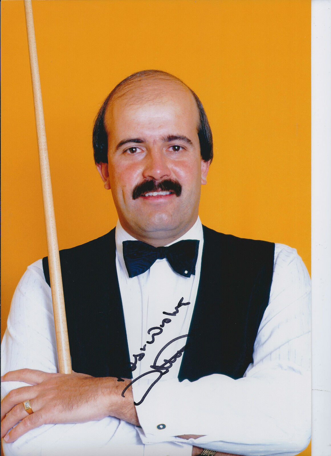 Willie THORNE SIGNED 12x8 Photo Poster painting Autograph COA AFTAL SNOOKER 2000 Masters Winner