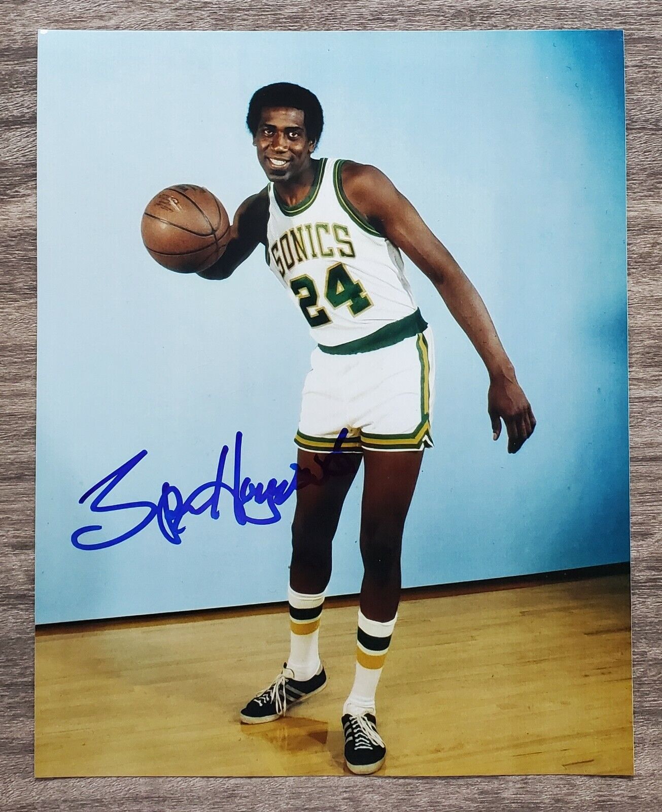 Spencer Haywood Signed 8x10 Photo Poster painting Seattle Supersonics NBA HOF LEGEND RAD