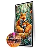 Diamond Painting-DIY Full Round Drill Fox Family(70*40 CM)