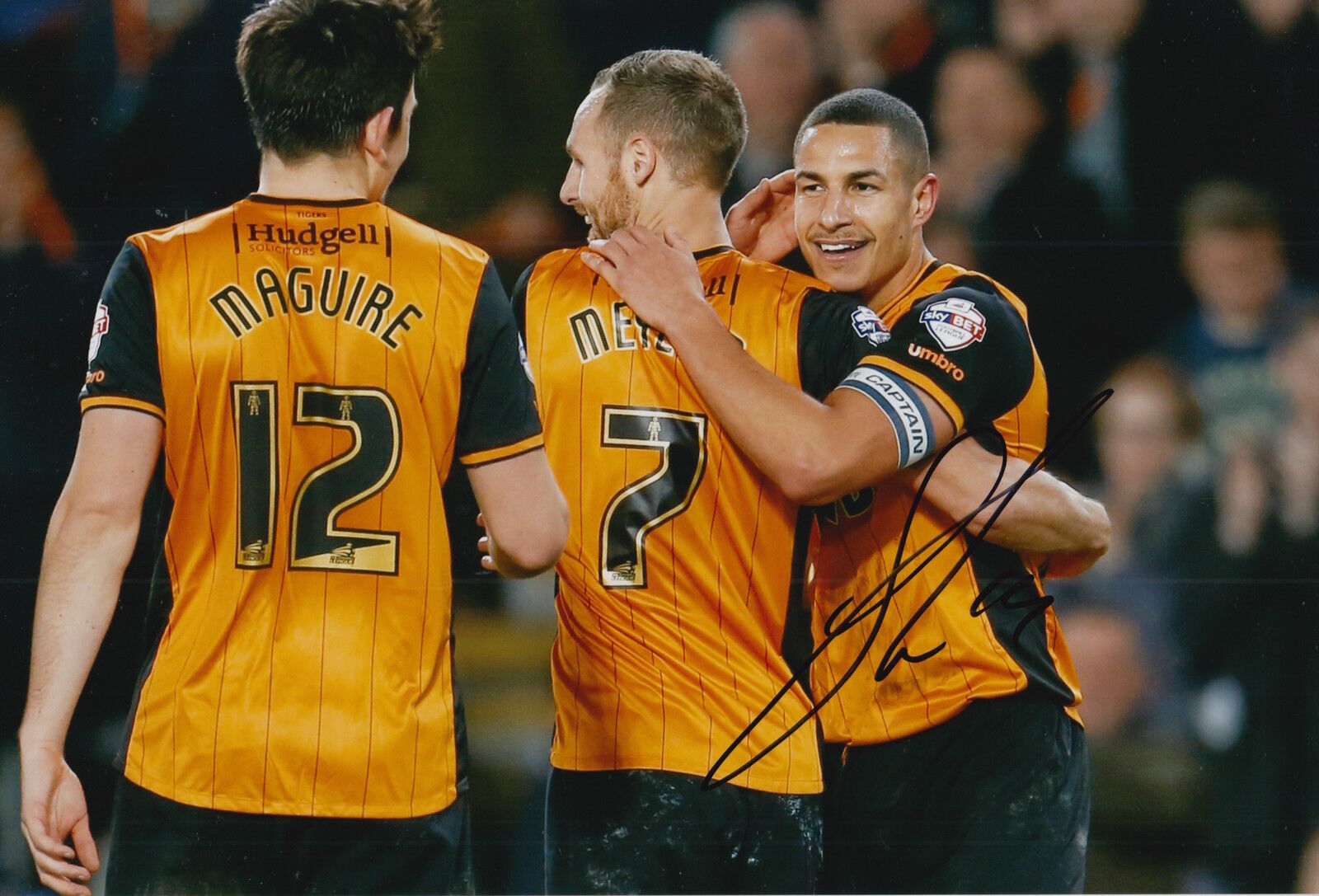 HULL CITY HAND SIGNED JAKE LIVERMORE 12X8 Photo Poster painting 4.