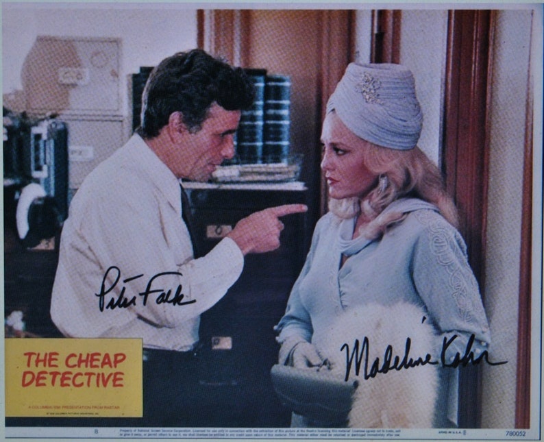 PETER FALK & Madeline Kahn Signd Photo Poster painting The Cheap Detective 11x14 wCOA