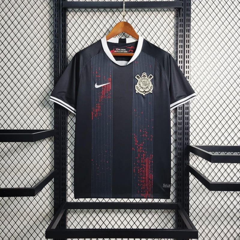 23-24 Corinthians Black Soccer Jersey