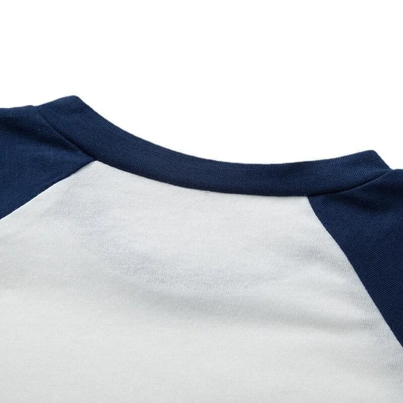 Merry Christmas Blue&White Long Sleeve Top and Pants With Christmas Trees Elk and Snow Print Family Matching Pajamas