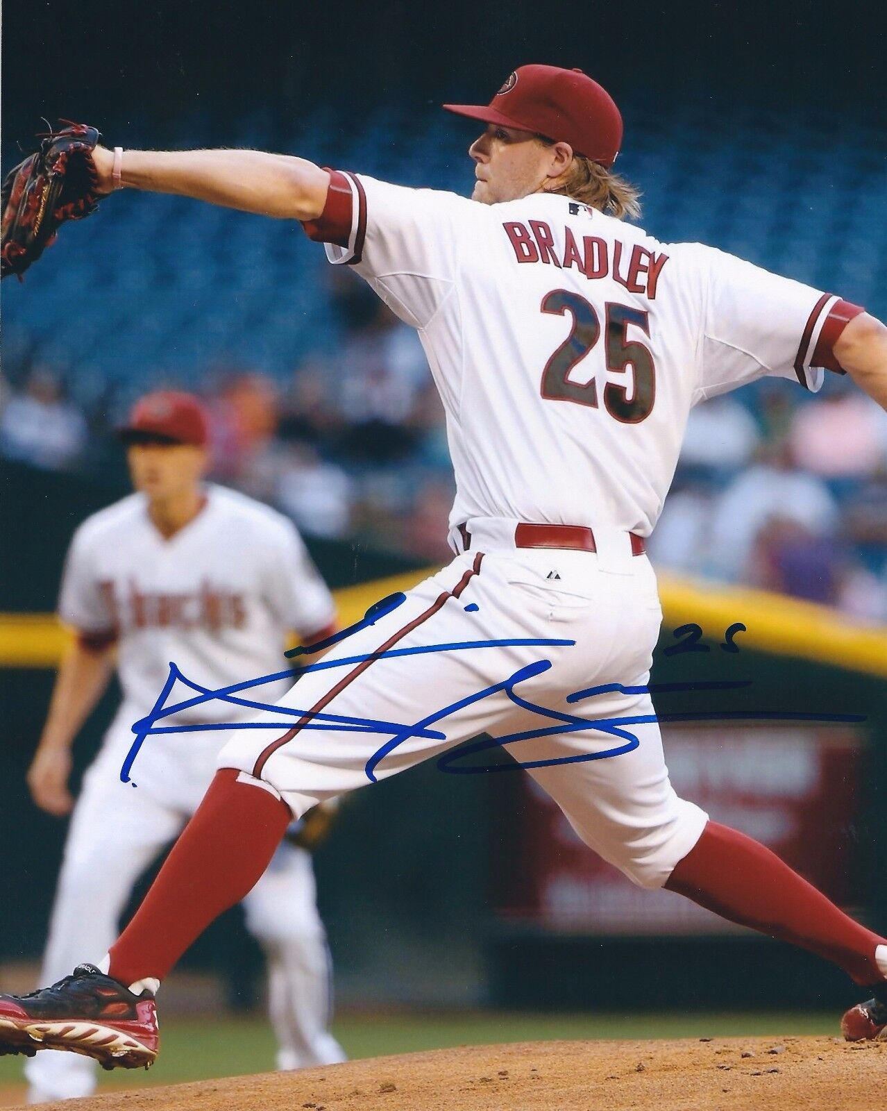 Signed 8x10 ARCHIE BRADLEY Arizona Diamondbacks Autographed Photo Poster painting - COA