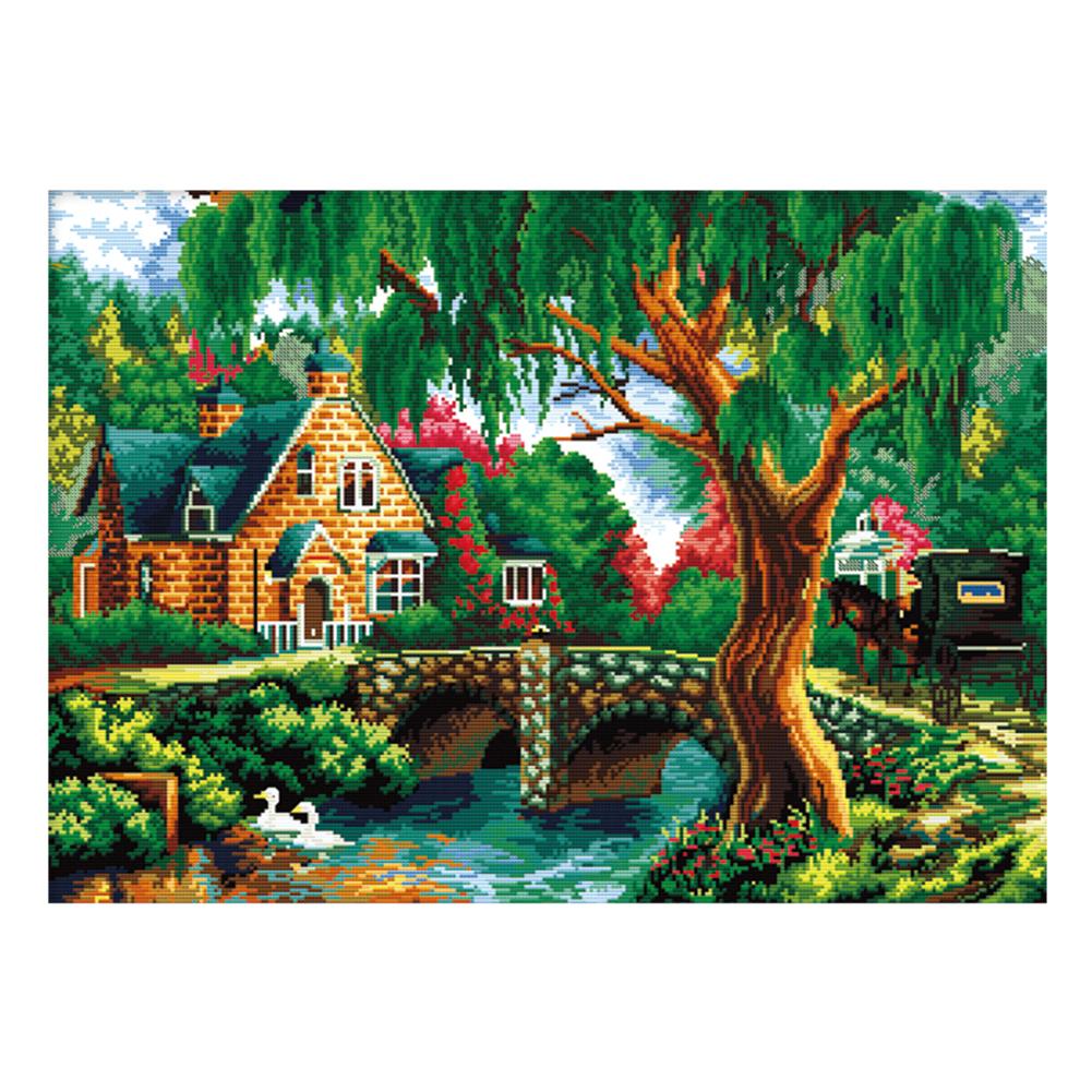 

Spring Story - 11CT Stamped Cross Stitch - 73*54cm (Big Size), 501 Original
