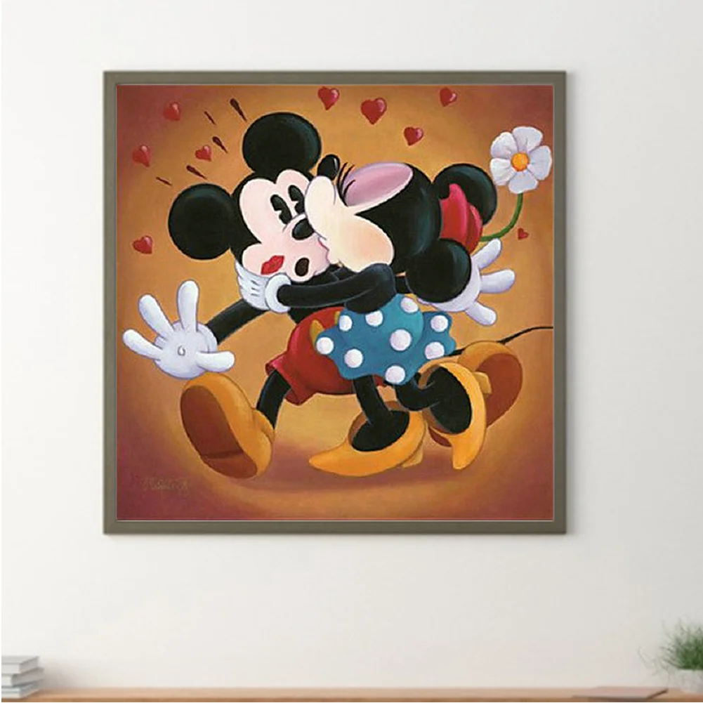 5D DIY Full Square Drill Diamond Painting Kit Mickey Minnie Decoration (ZQA670)