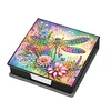 (US Local)Dragonfly Diamond Painting Memo Pad Holder Mosaic Kit for DIY Art Craft