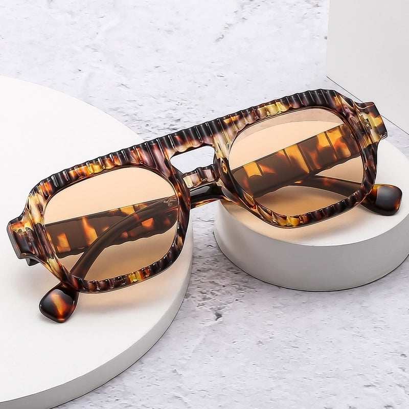 Casual Stripe Ac Avaitor Full Frame Women's Sunglasses