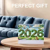 (US Local)2026 Calendar Diamond Painting Kit DIY Diamond Art Desk Calendar for Home Office