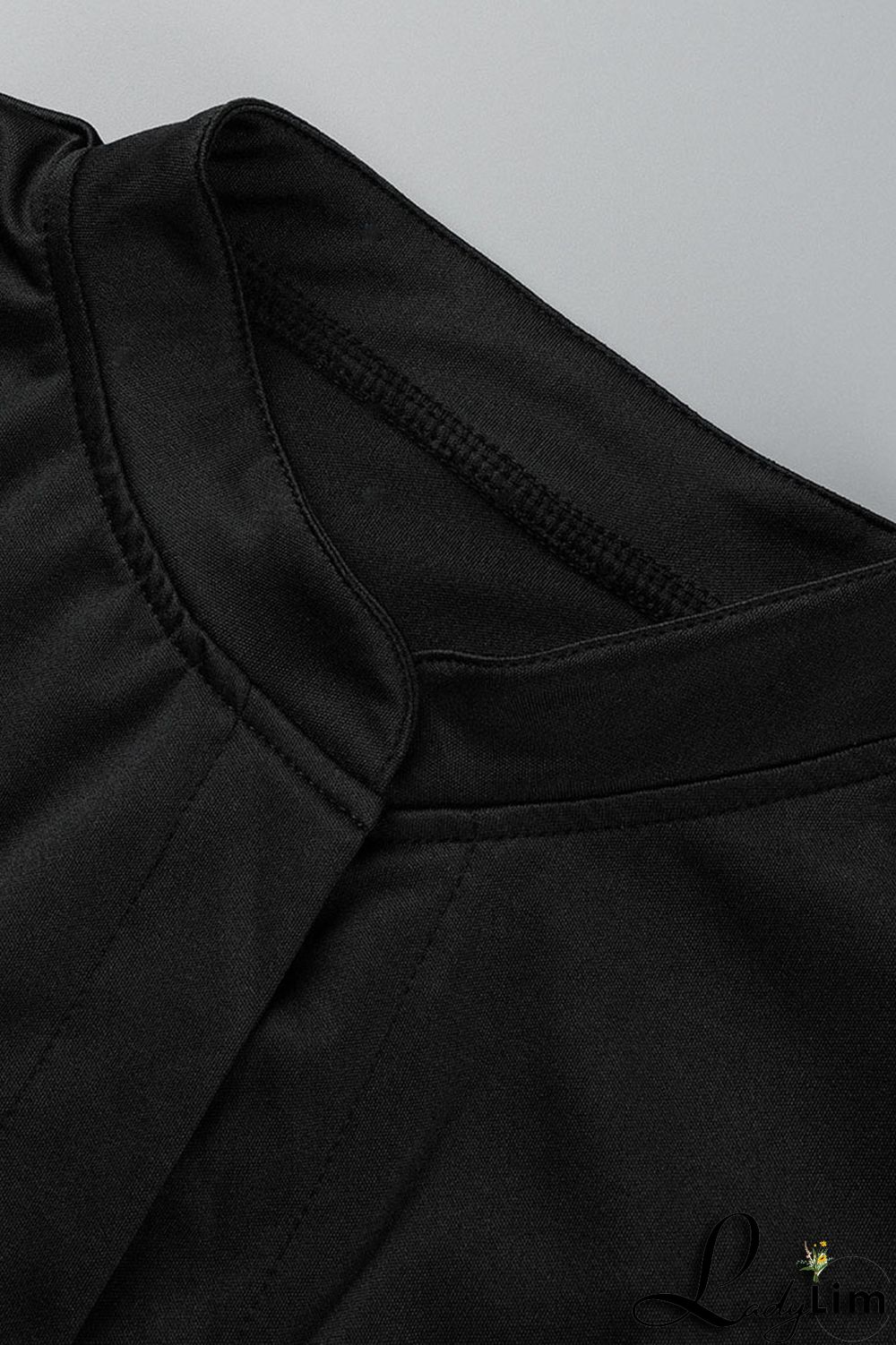 Tangerine Casual Solid Patchwork Draw String V Neck Straight Dresses