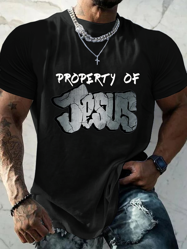 Jesus' Possession Print Men's Short Sleeve T-Shirt