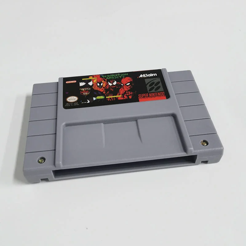 Spider-Man & Venom: Separation Anxiety SNES For Super Nintendo Entertainment System - 16 Bit US Version Game Cartridge
