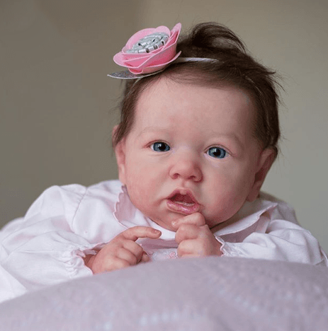 Rbgdoll® Lifelike Newborn Baby 12'' Eartha Realistic Mini Silicone Reborn Baby Doll Girl