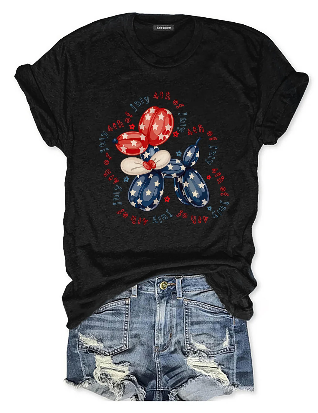 Cute Fourth of July Balloon T-shirt