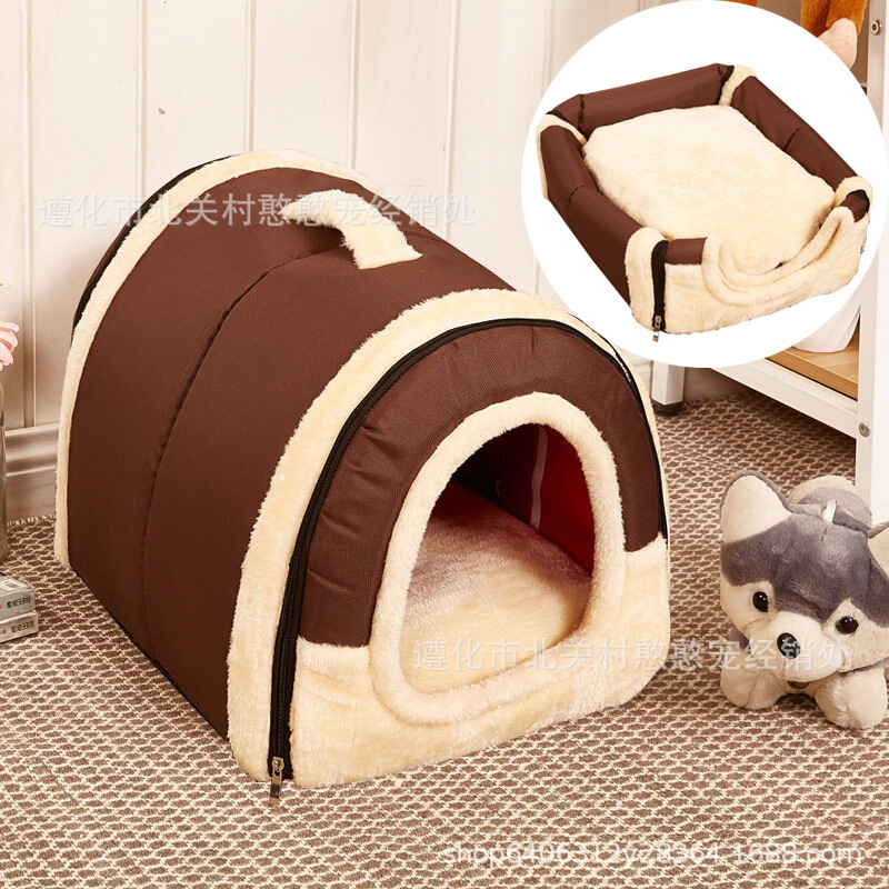 

Winter Warm Thicken Cat Dog Kennel Washable Sleeping Bed House Cage, 501 Original