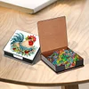 5D DIY PU Diamond Art Note Box with 160 Sheets Paper Memo Pad Holder (Chicken)