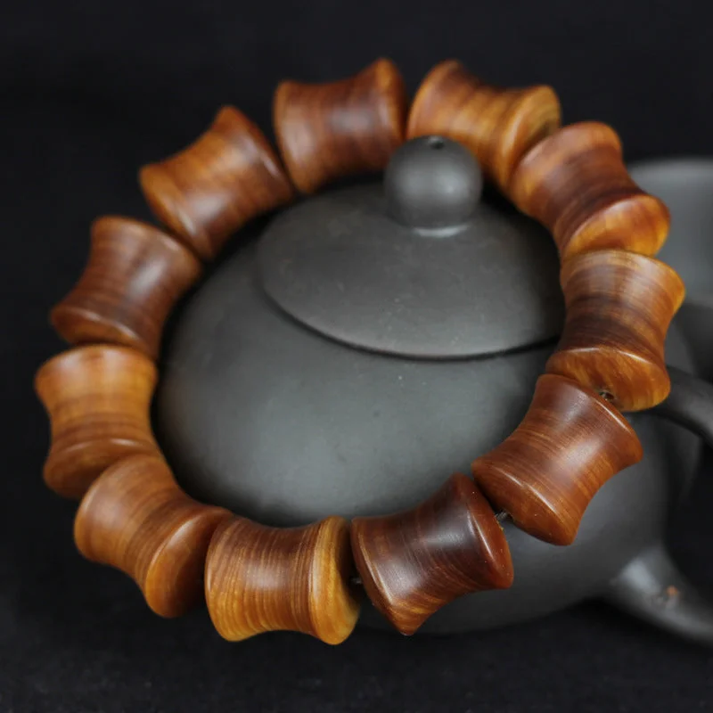 Taihang Mountain Thuja Bamboo Buddhism Prayer Beads Bracelet