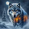 Wolf-11CT Counted Cross Stitch 40*40cm/15.75*15.75in