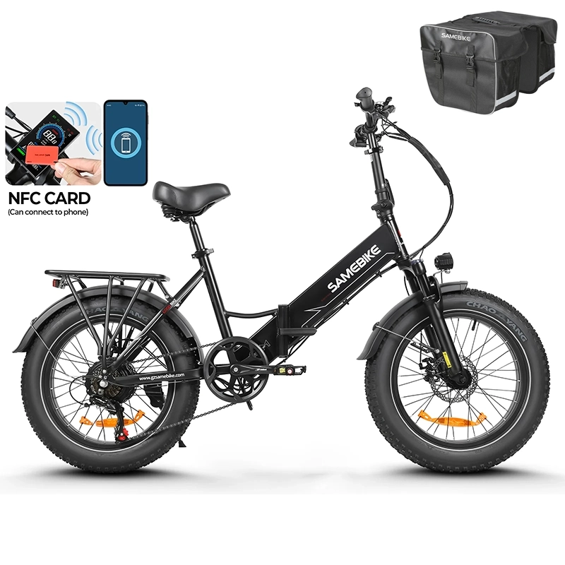 SAMEBIKE LOTDM200-II 20"Fat Tires 750W Motor 48V 13Ah Battery Folding Bike Smart NFC