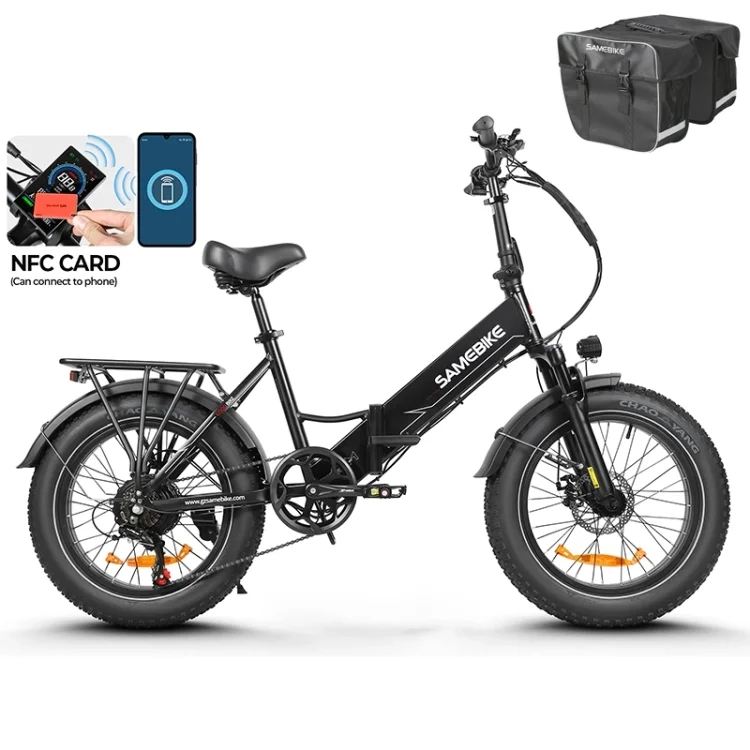 SAMEBIKE LOTDM200-II 20"Fat Tires 750W Motor 48V 13Ah Battery Folding Bike Smart NFC
