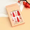 Pink Long Ballet Wearing Nails 24pcs