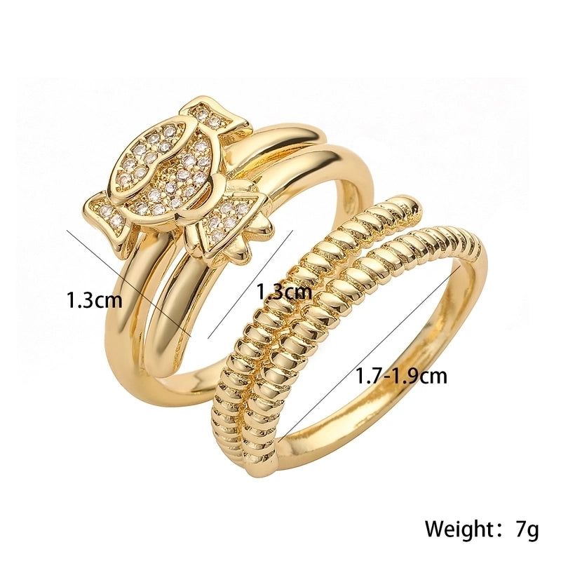 Copper Solid Color Open Rings