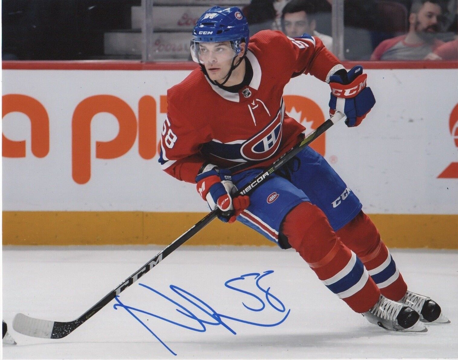 Montreal Canadiens Noah Juulsen Signed Autographed 8x10 Photo Poster painting COA #14