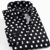 Business casual printed polka dot shirt