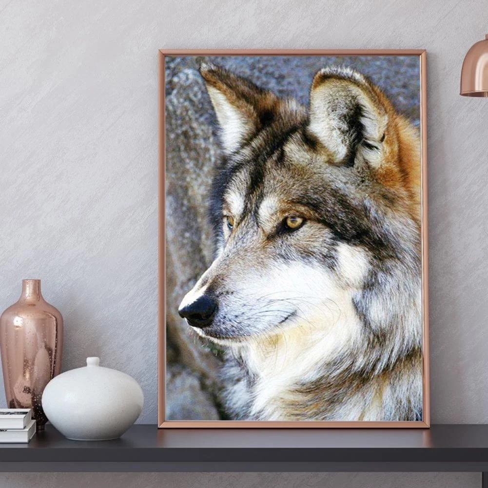 Diamond Painting - Full Round Drill - Wolf(30*40cm)