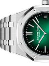 Silver 904L Steel Smoked Green Dial - Watch - 39mm