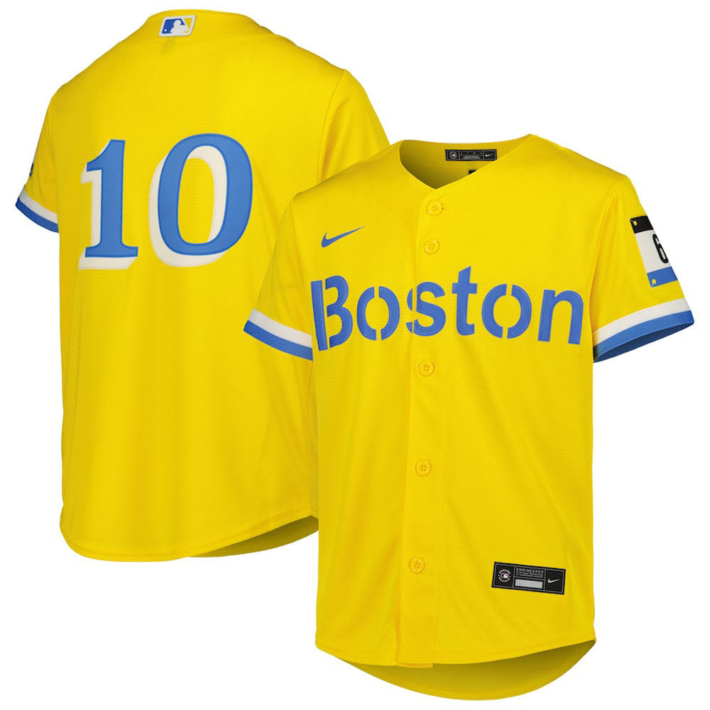Youth Boston Red Sox Trevor Story City Connect Replica Jersey - Gold mysite