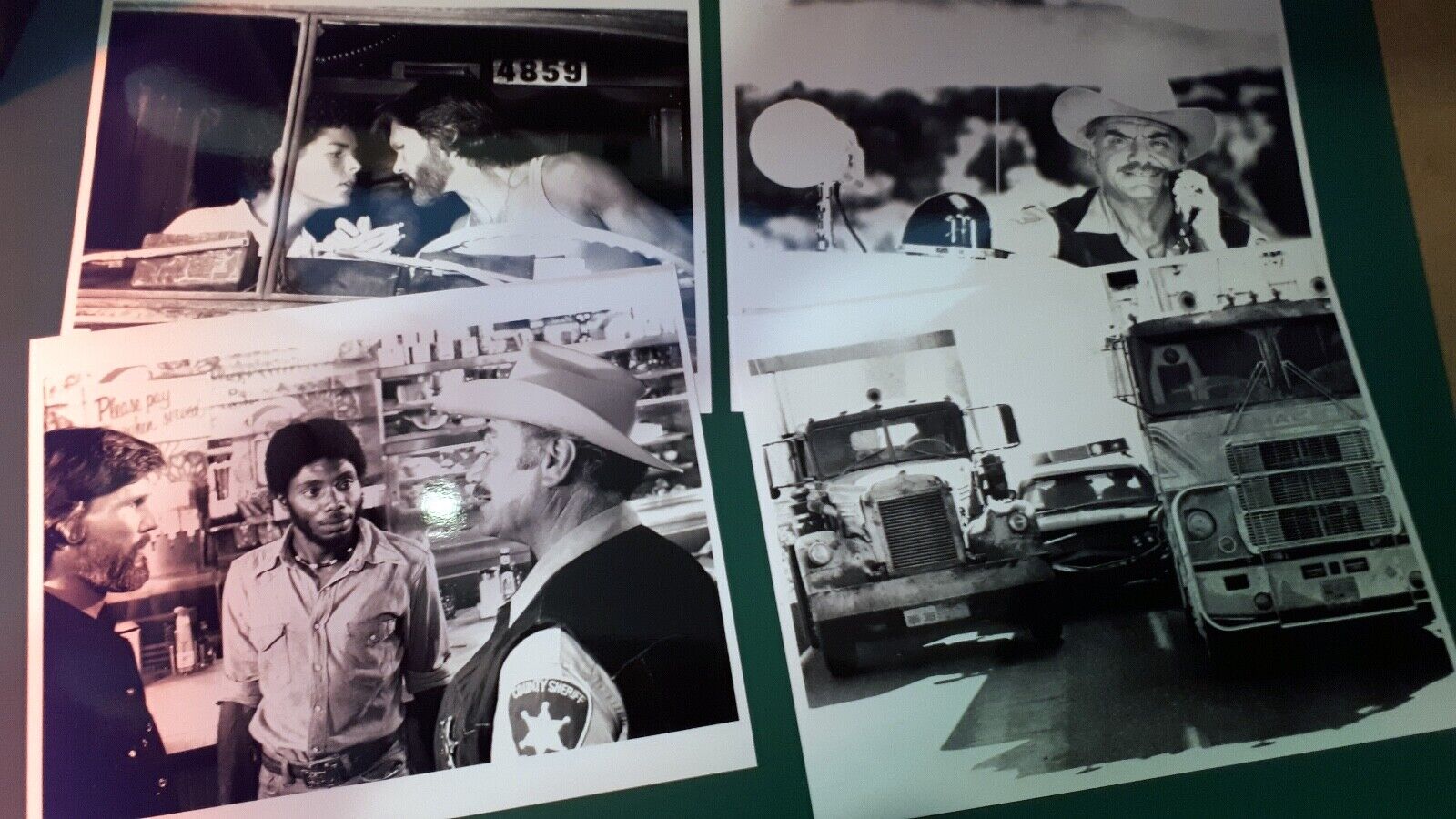 Convoy 8x10 b&w Photo Poster paintings Sam Peckinpah Kris Kristofferson Ali MacGraw